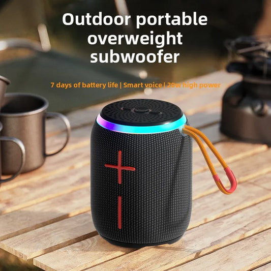 New Wireless Bluetooth Speaker with Big Volume and Deep Bass, Portable Outdoor Mini Soundbox